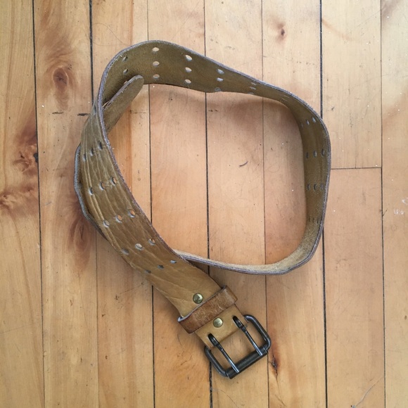 Vintage Handmade Leather Belt - Picture 1 of 7
